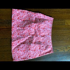 Express flower print skirt